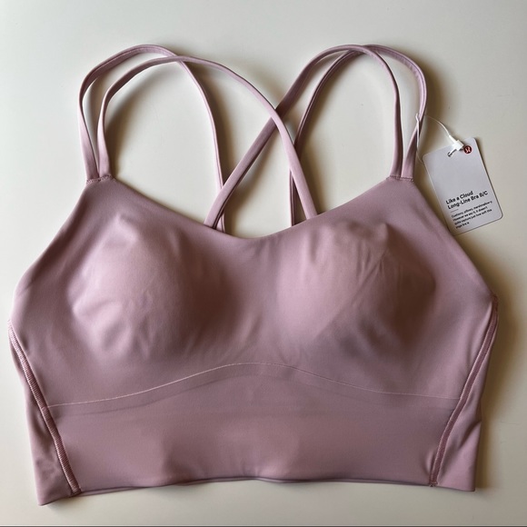 Lululemon Like a Cloud Longline Bra - Pink Peony - Picture 4 of 6